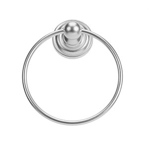 Brushed Nickel Johnson Round Mount Towel Ring