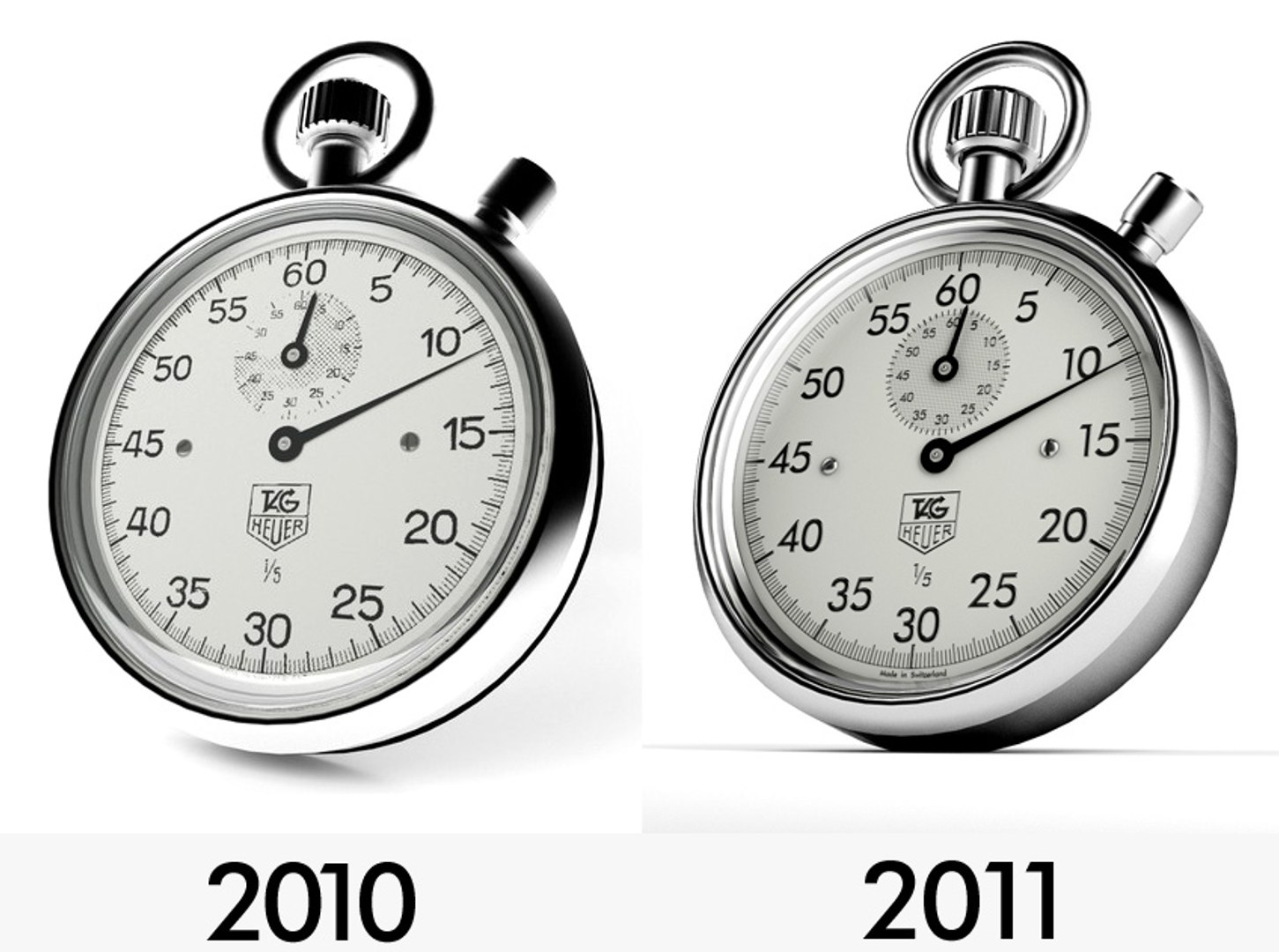 stopwatch numbers 3d model