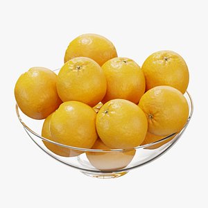 3D model Glass footed fruit bowl set 16