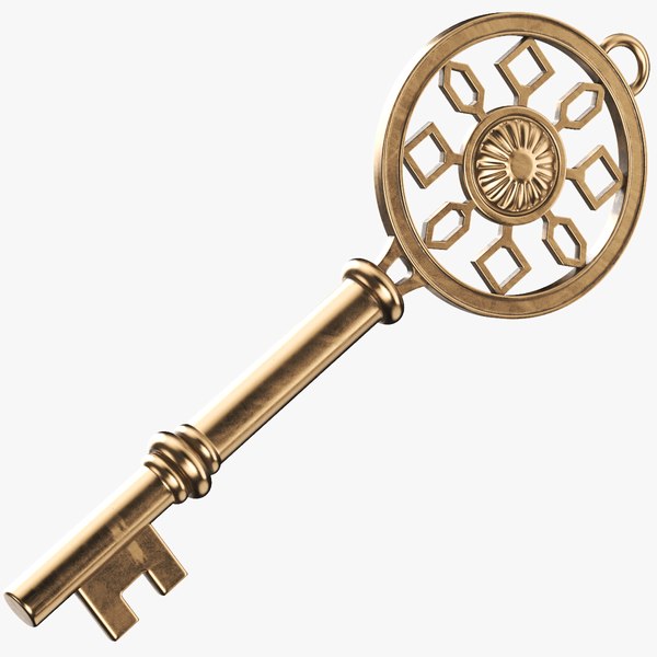 3D Detailed Skeleton Key 05