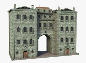 medieval building fantasy 3D model