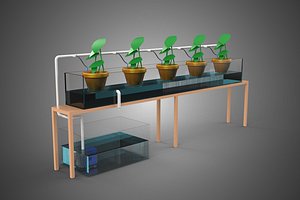 HYDROPONIC GROWTH PLANT FARMING DRIP IRRIGATION SYSTEM GARDENING