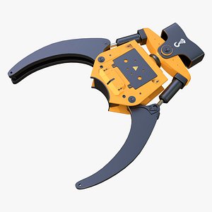 3D Hydraulic Grapple Claw Grabber M1 model