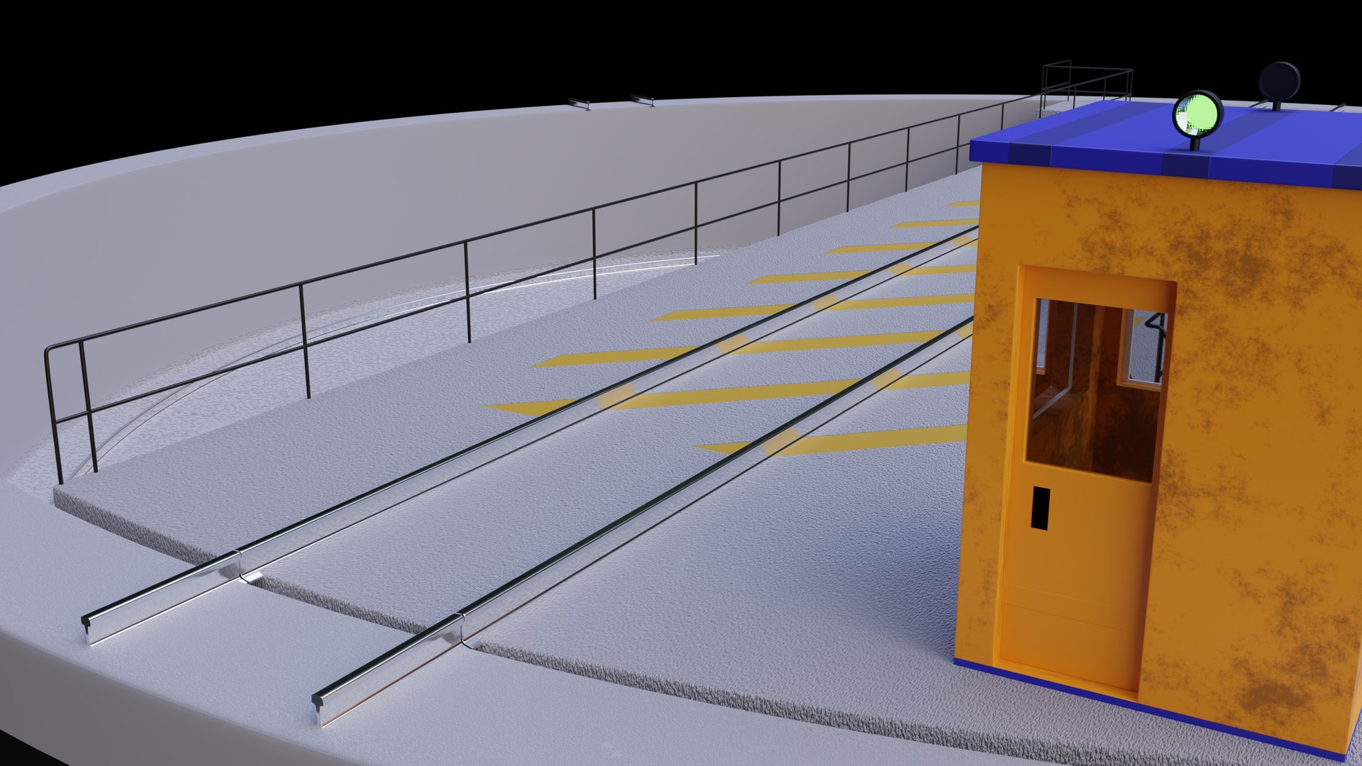 3D Railway Turntable Model - TurboSquid 1575812