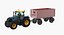 3D tractor dump trailer new