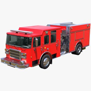 Side Mount Fire Engine 3D
