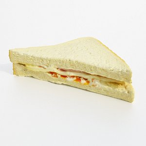3D sandwich bread model
