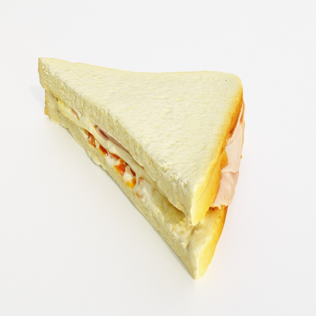 3D Sandwich Bread Model - TurboSquid 1426725