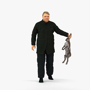 3D scanned realistic human