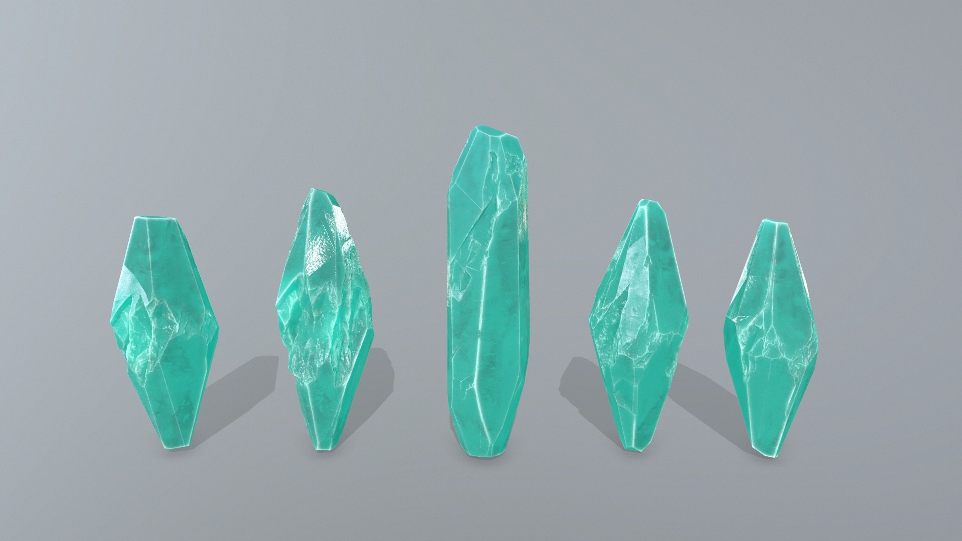 3D Crystal Set - TurboSquid 2275740