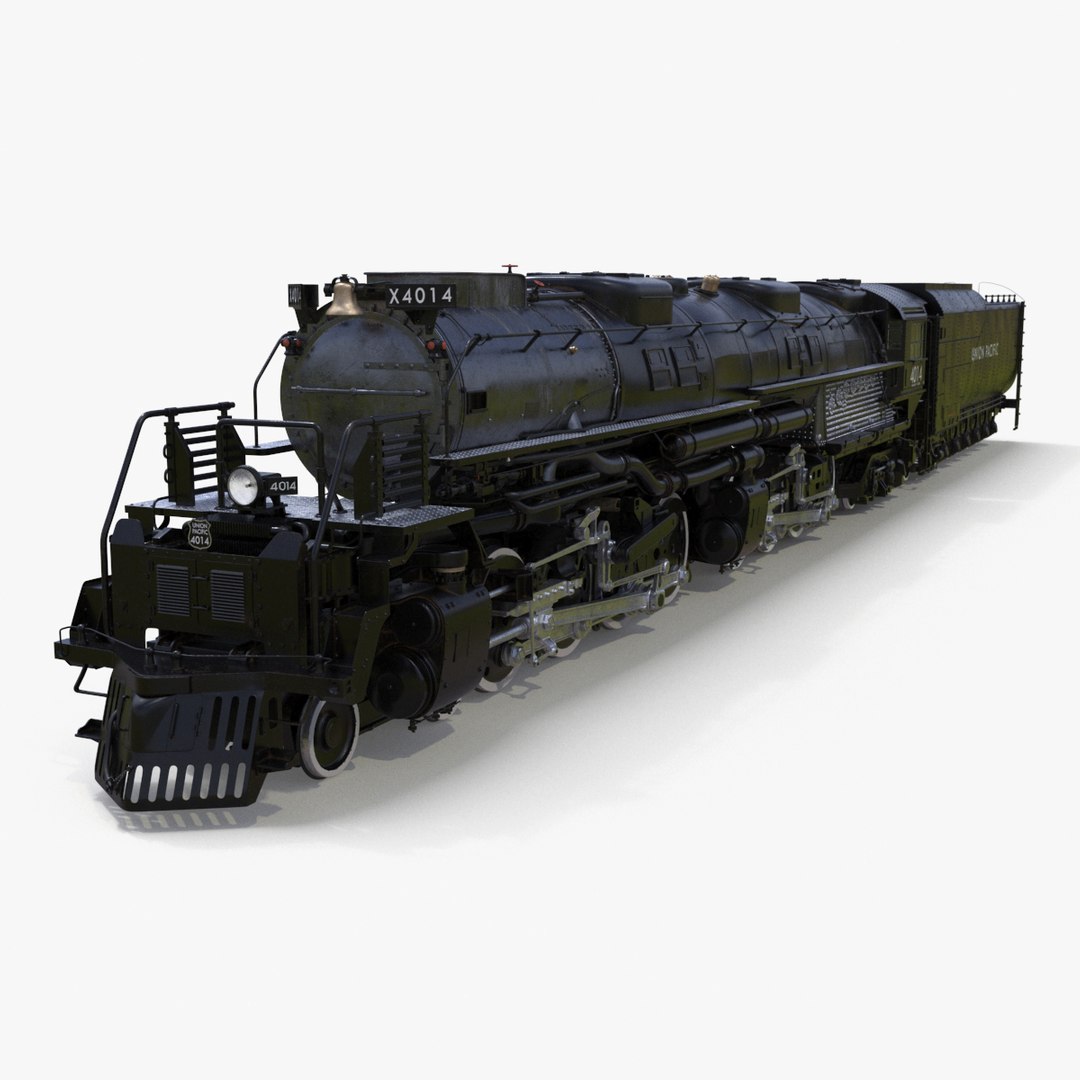 Locomotive Big Boy with Trailed Tender 3D model preview