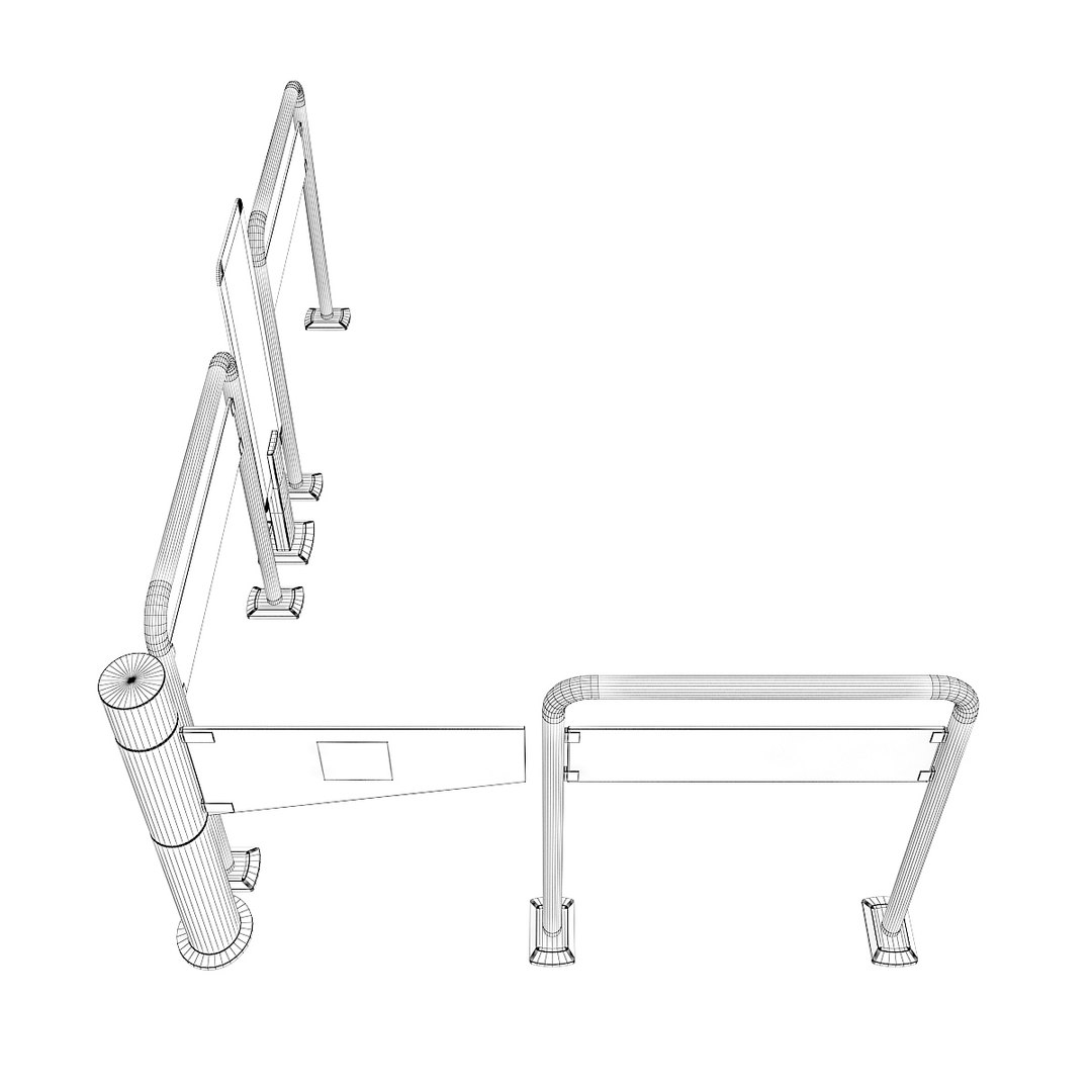 3d Model Metal Exit Gate
