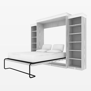 3D Queen Size Murphy Bed