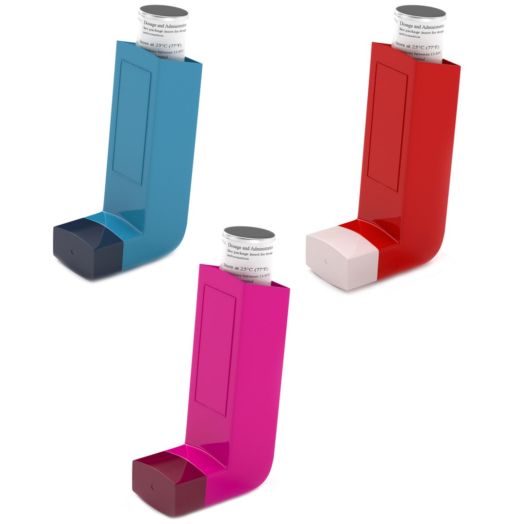 3D Asthma Inhaler Collection - TurboSquid 2224132