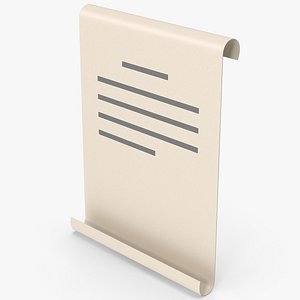 Cartoony Document 3D