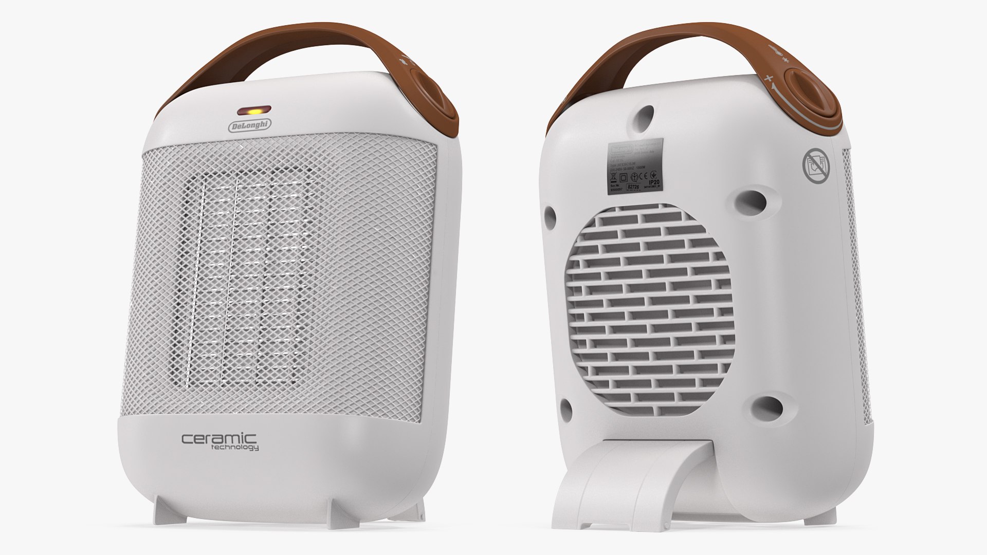 DeLonghi HFX30C18IW Capsule Ceramic Heater 3D model preview