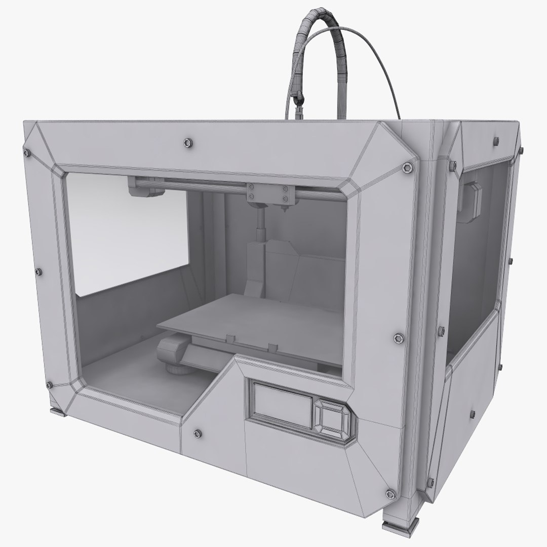 3d Makerbot Replicator Printer Model
