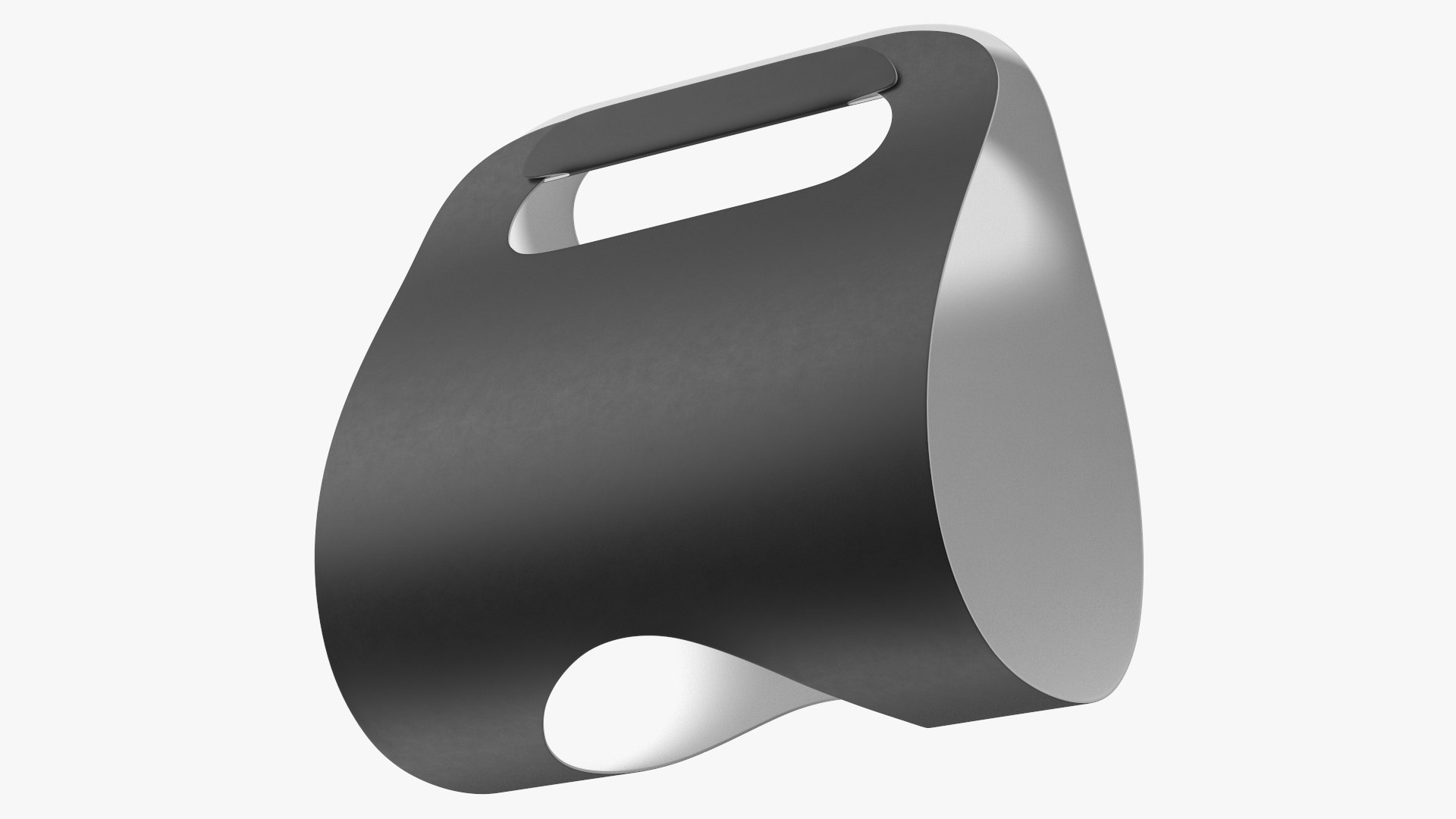 Take Away Cup Holder Single Cup Black 3D model preview