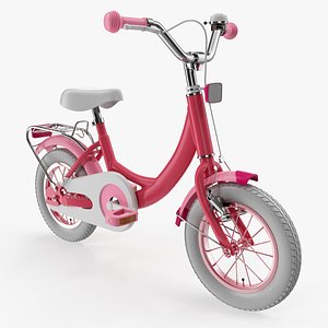 3D girls kids bike