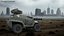 Futuristic Military Vehicle Khaki Color