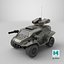 Futuristic Military Vehicle Khaki Color