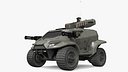 Futuristic Military Vehicle Khaki Color