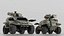 Futuristic Military Vehicle Khaki Color