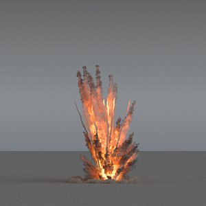 Ground Explosion Trails 03 - vdb