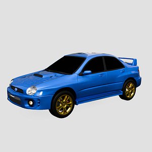 Subaru Impreza WRX Rigged 3D