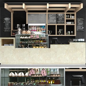 cafes bars 3D model