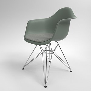 Vitra Eames Plastic Armchair DAR moss grey