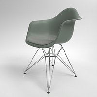 Vitra Eames Plastic Armchair DAR moss grey
