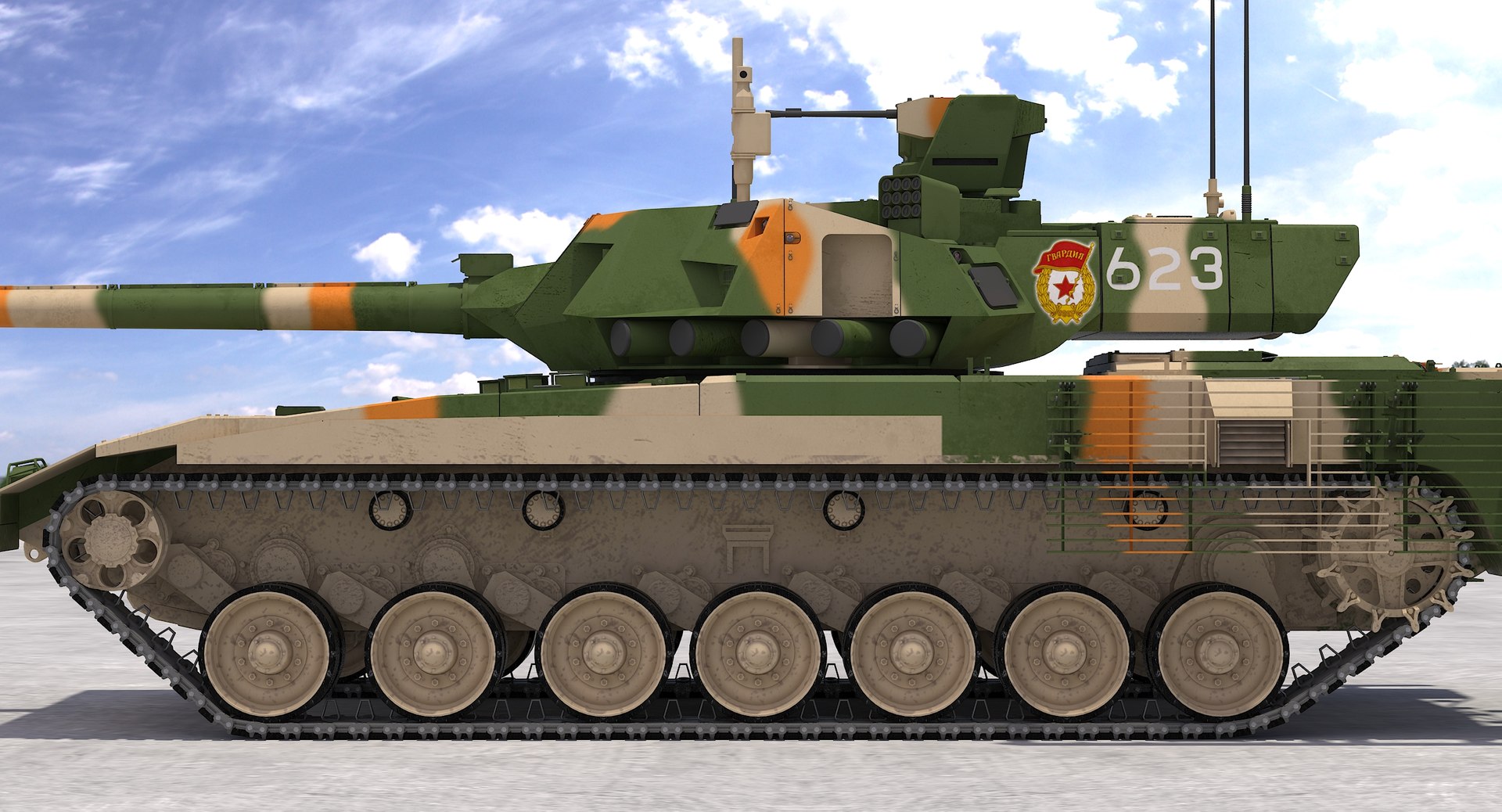3D t-14 armata green-desert camo https://p.turbosquid.com/ts-thumb/Fq/YJA2aC/7EzcZet2/281_detailwireframe/jpg/1526464178/1920x1080/fit_q87/15aea49e7be859978ea6ea5d3af36db4d441771f/281_detailwireframe.jpg