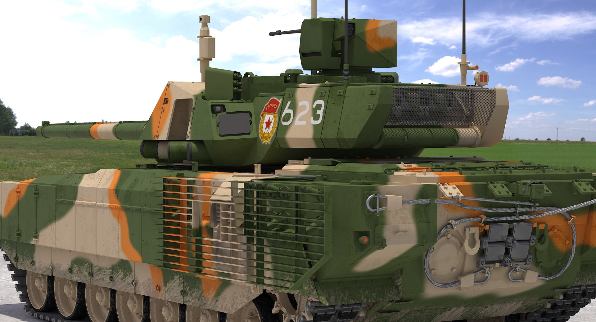 3D t-14 armata green-desert camo https://p.turbosquid.com/ts-thumb/Fq/YJA2aC/JkUPchDd/211_detailwireframe/jpg/1526464178/1920x1080/fit_q87/a6fb0a33dfbeaf27a74209a80644705f64ae8c75/211_detailwireframe.jpg