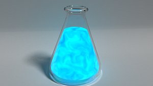 3D glowing potion