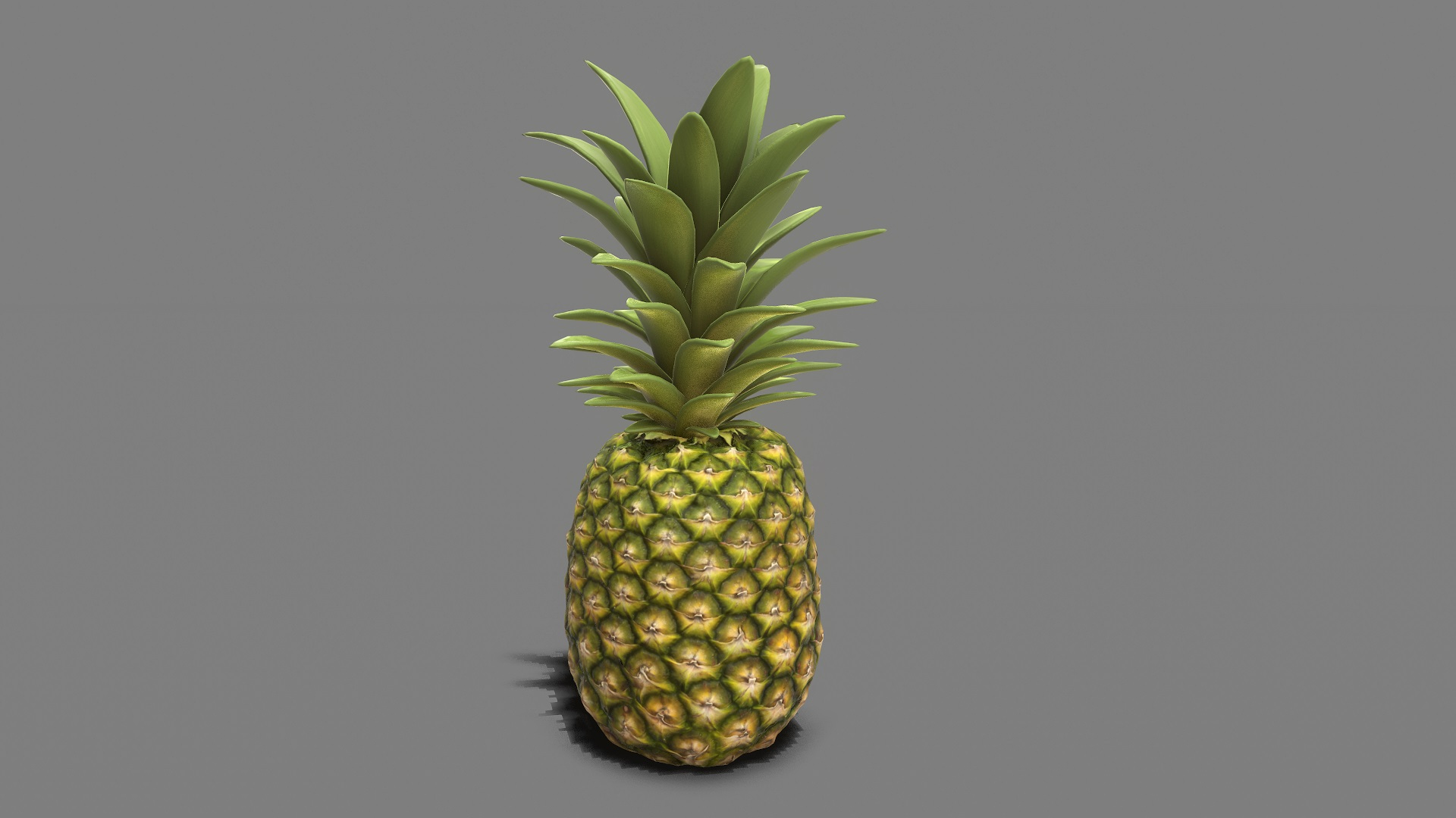 pineapple real time 3D model https://p.turbosquid.com/ts-thumb/Fq/bD9pcJ/EuExyEo0/shaded/jpg/1580301222/1920x1080/turn_fit_q99/6851d7af362a39f606dffa5848f37af2fa2b3f94/shaded-1.jpg