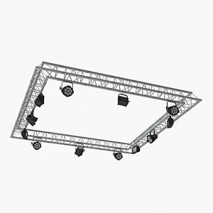 Triangular Truss Modular Light System model