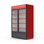 Red Double Beverage Refrigerator 3D