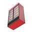 Red Double Beverage Refrigerator 3D