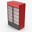 Red Double Beverage Refrigerator 3D