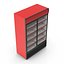 Red Double Beverage Refrigerator 3D