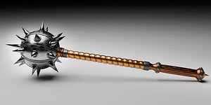 3D model Battle mace high-poly model