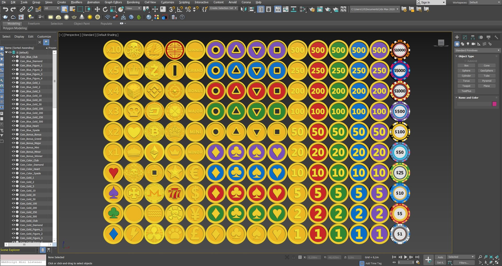 3D Coins 1 model - TurboSquid 1970087