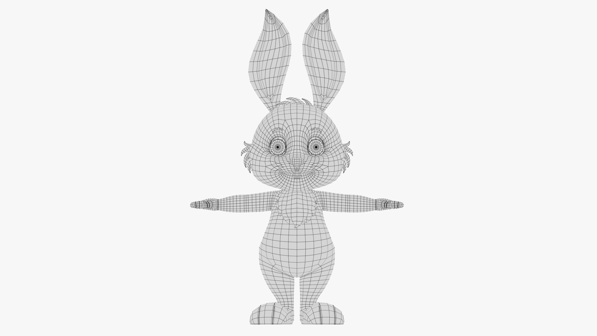 Cartoon Rabbit 3D Model - TurboSquid 1836971