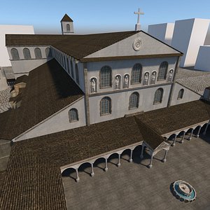 3D old saint peters rome