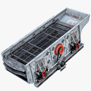 Vibrating Screen For Mining White PBR 3D