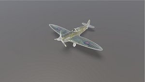 3D spitfire mk1a model