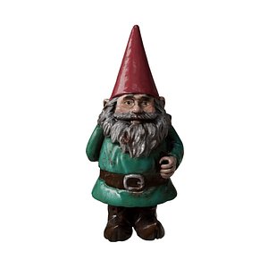 Garden Gnome With Open Hand 3D