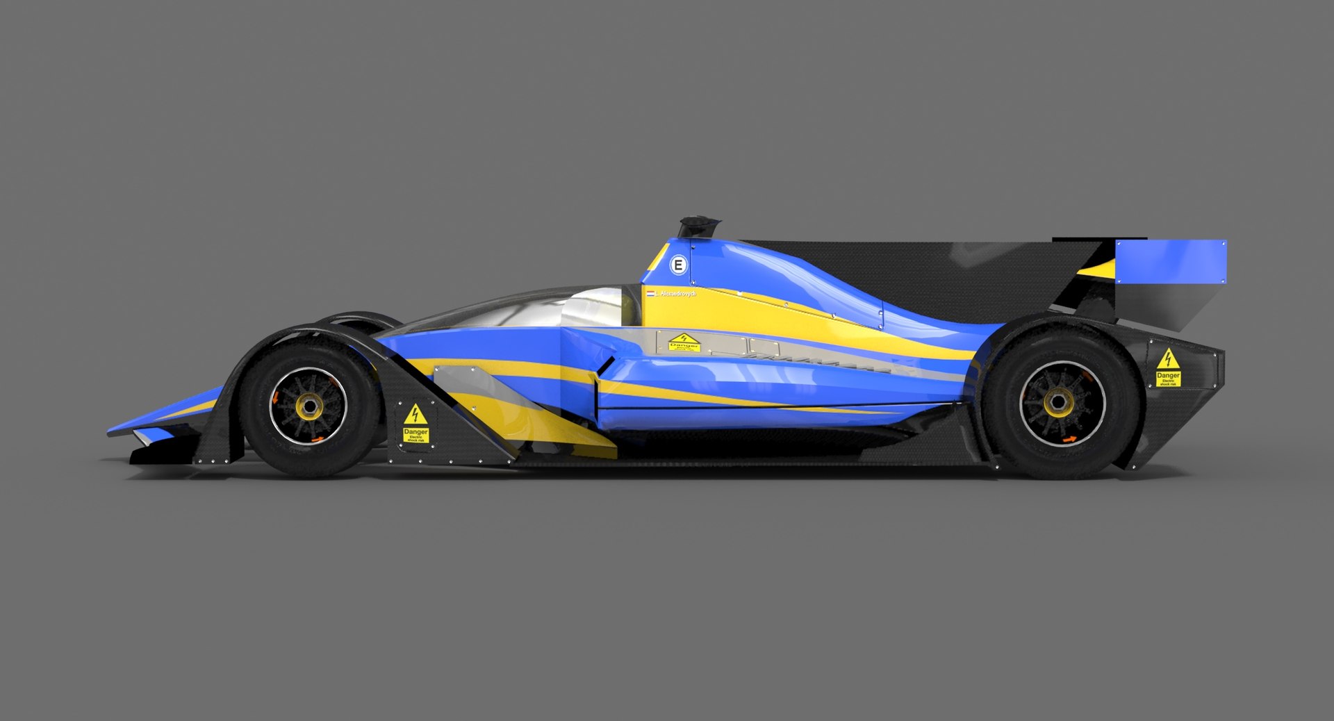 Low-poly Future Formula 3d Model
