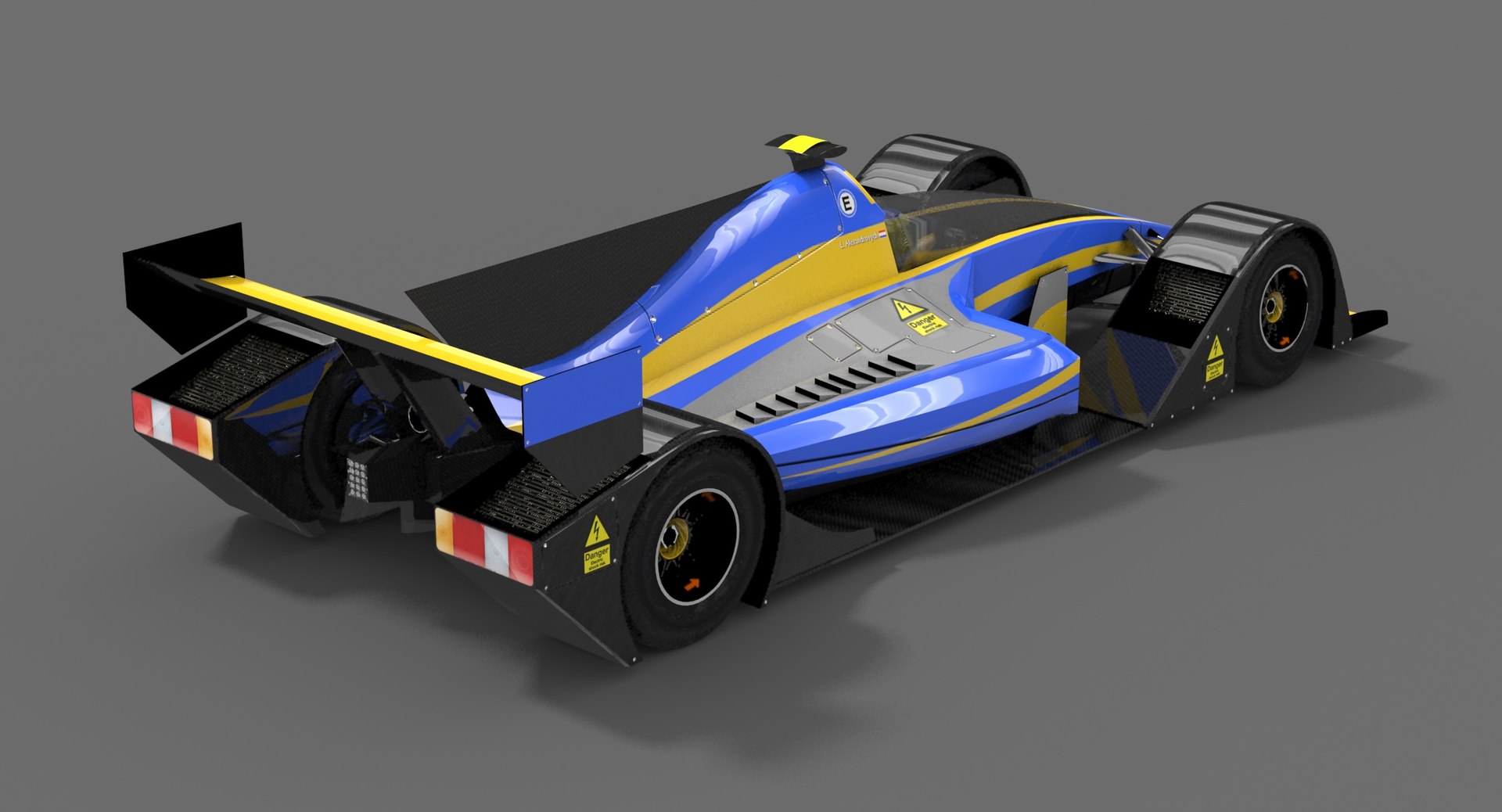 Low-poly Future Formula 3d Model